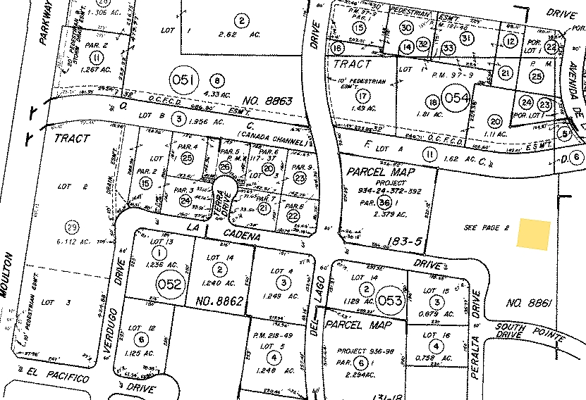 23191-23193 La Cadena Dr, Laguna Hills, CA for lease - Plat Map - Image 2 of 5