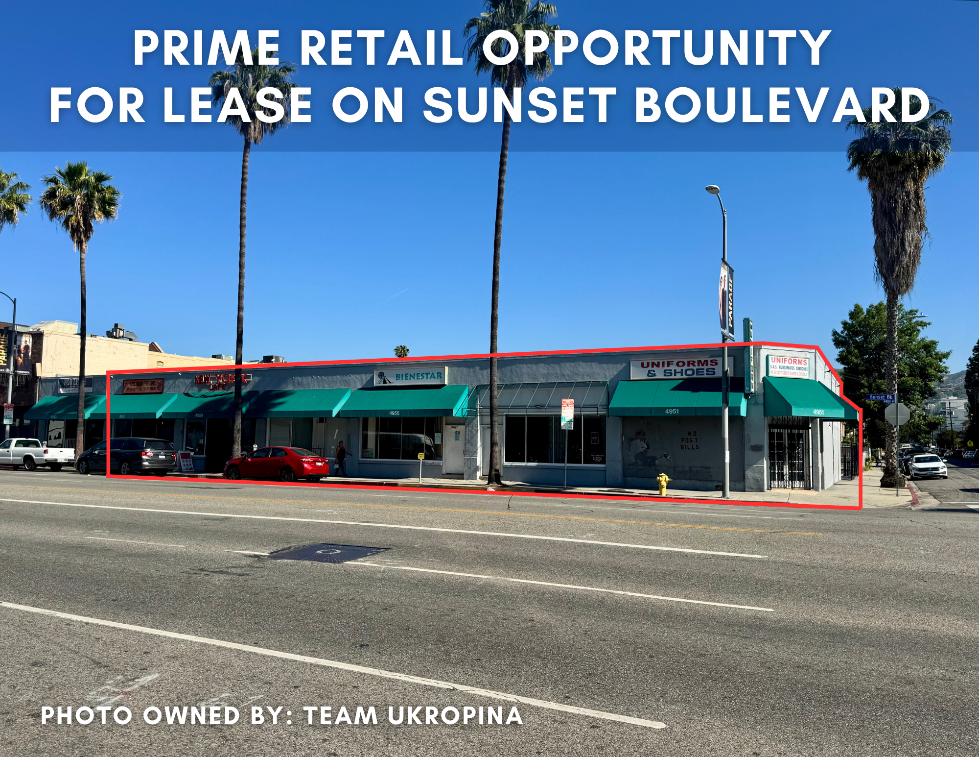 4951-4963 Sunset Blvd, Los Angeles, CA for lease Primary Photo- Image 1 of 8