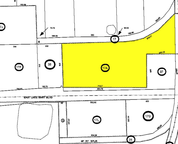 1770 E Lake Mary Blvd, Sanford, FL for sale - Plat Map - Image 2 of 19