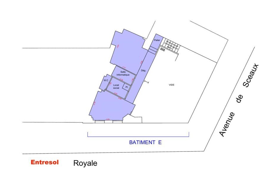 Commerce de détail dans Versailles à louer - Plan d’étage - Image 3 de 3