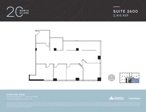 20 N Clark St, Chicago, IL à louer Plan d’étage- Image 1 de 1