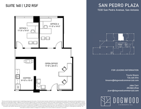 7330 San Pedro Ave, San Antonio, TX à louer Plan d  tage- Image 1 de 1