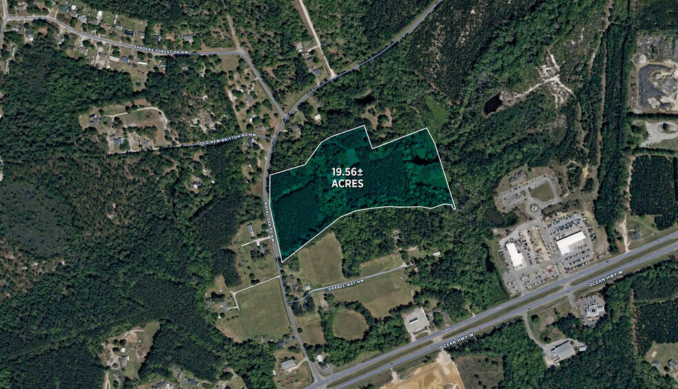 130 Royal Oak Rd NW, Shallotte, NC à vendre - Aérien - Image 1 de 2