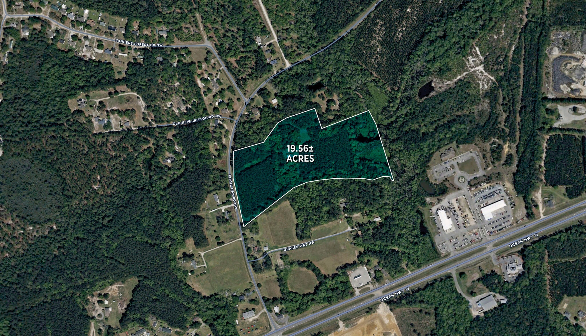 130 Royal Oak Rd NW, Shallotte, NC for sale Aerial- Image 1 of 3
