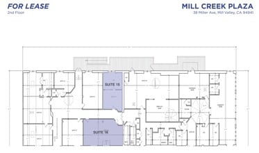 38 Miller Ave, Mill Valley, CA à louer Plan d’étage- Image 1 de 1