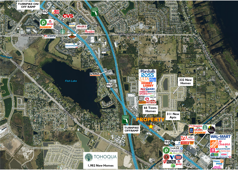 E Irlo Bronson Hwy, Kissimmee, FL for lease - Aerial - Image 3 of 3