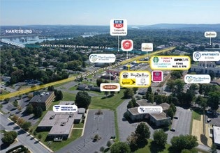 100 Erford Rd, Camp Hill, PA - Aerial  map view