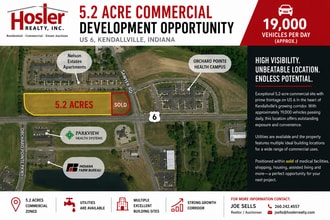 6 North st, Kendallville, IN - Aerial map view