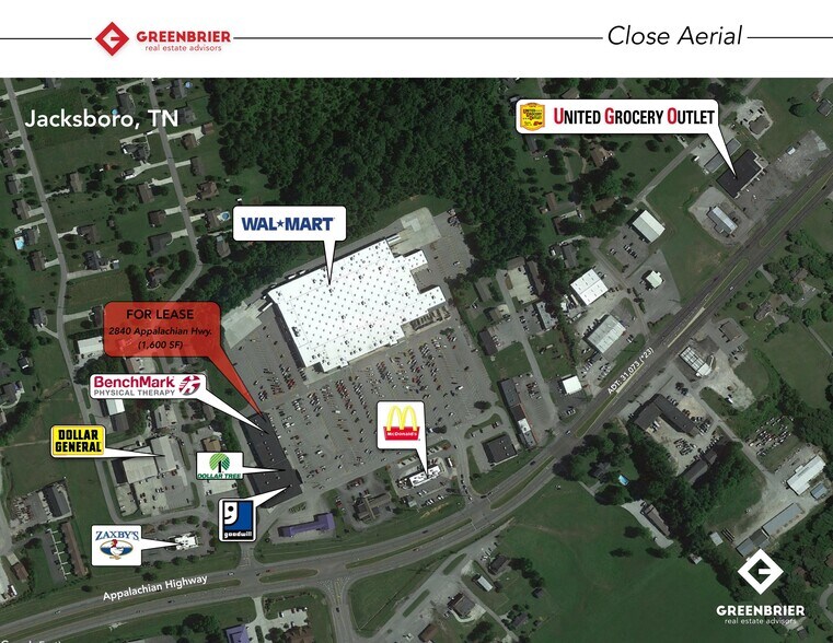 2832-2844 Appalachian Hwy, Jacksboro, TN à louer - Photo du bâtiment - Image 2 de 6