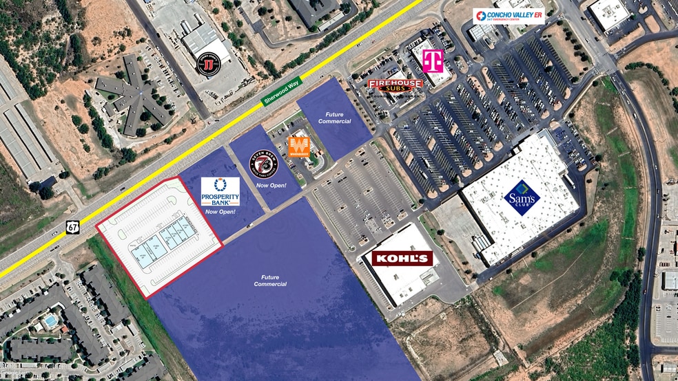 6115 Sherwood way, San Angelo, TX for lease - Building Photo - Image 3 of 4