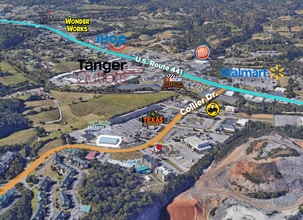 266 Collier Dr, Sevierville, TN - AÉRIEN  Vue de la carte