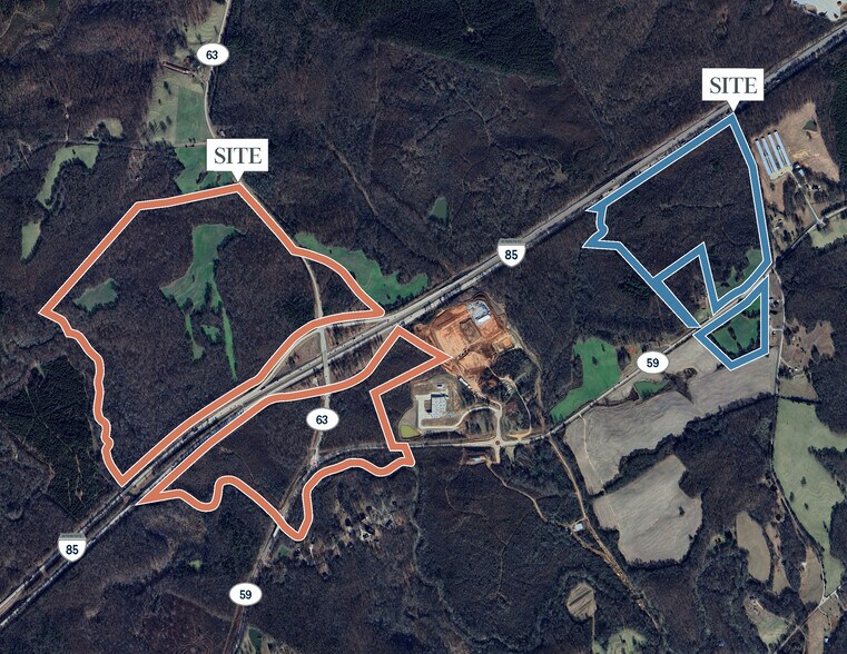 GA Hwy Land portefeuille de 3 propriétés à vendre sur LoopNet.ca - Aérien - Image 1 de 4