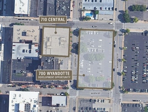 700 Wyandotte St, Kansas City, MO - Aérien  Vue de la carte