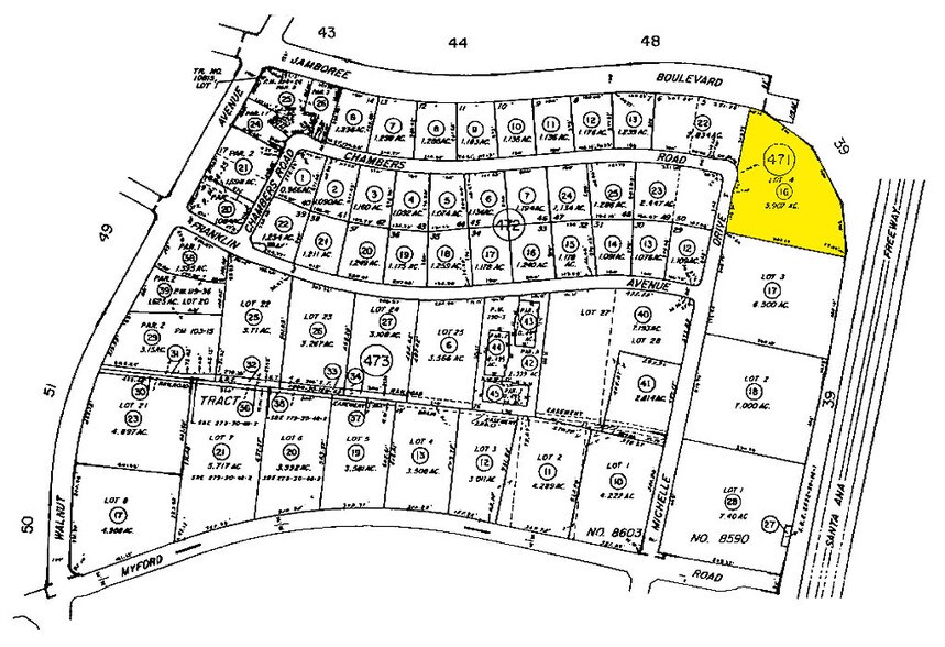 2441 Michelle Dr, Tustin, CA à vendre - Plan cadastral - Image 2 de 8