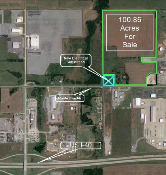 5615 E Highway 66, El Reno, OK for sale - Aerial - Image 2 of 3