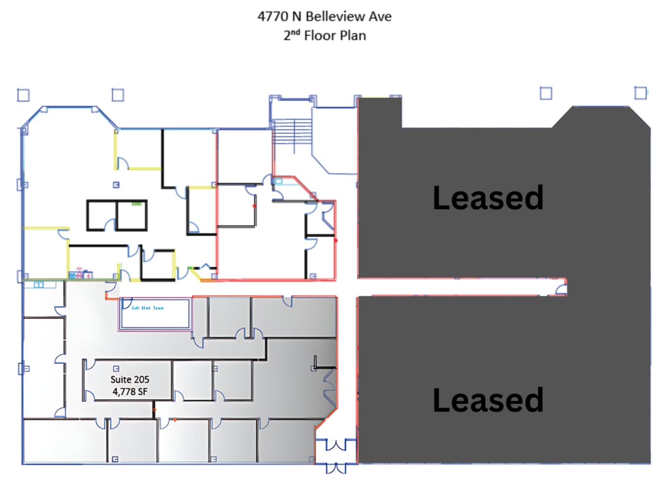 4770 N Belleview Ave, Kansas City, MO for lease Floor Plan- Image 1 of 2