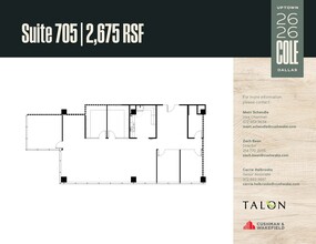 2626 Cole Ave, Dallas, TX for lease Floor Plan- Image 1 of 1