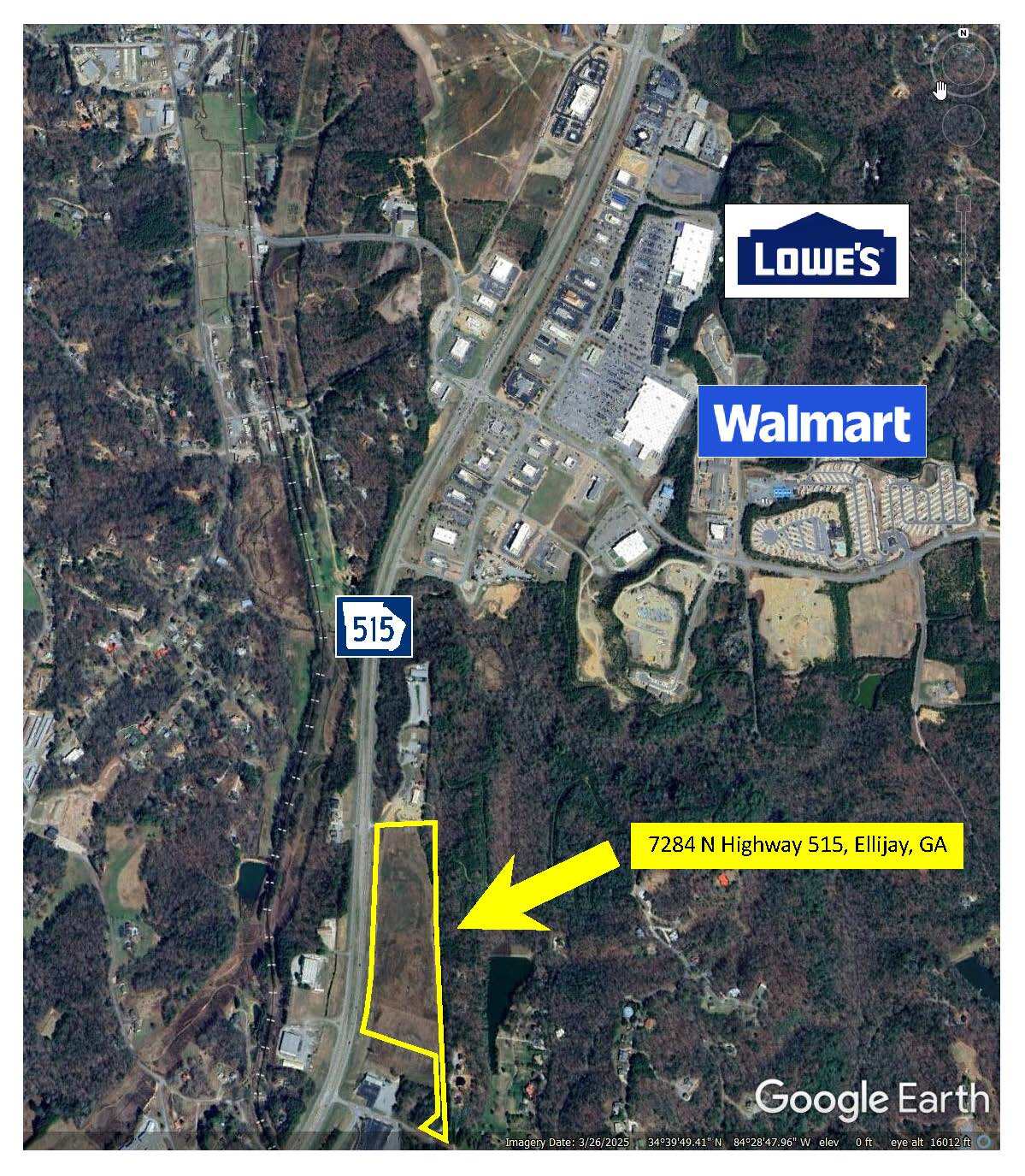 7284 Highway 515, Ellijay, GA à vendre Aérien- Image 1 de 5
