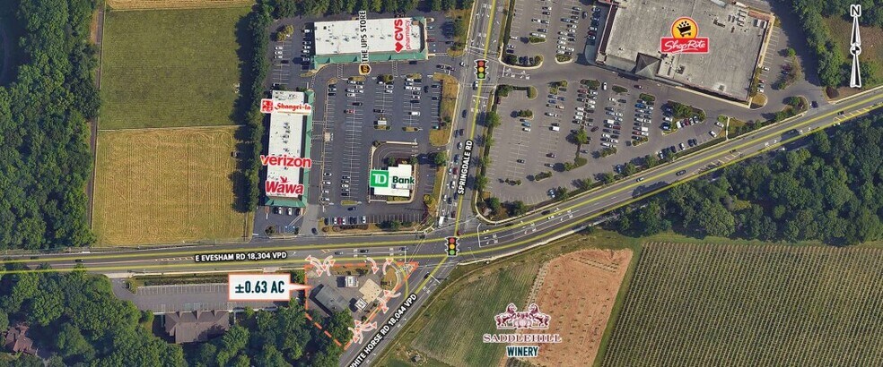 1607 E Evesham Rd, Voorhees, NJ for lease - Aerial - Image 1 of 2