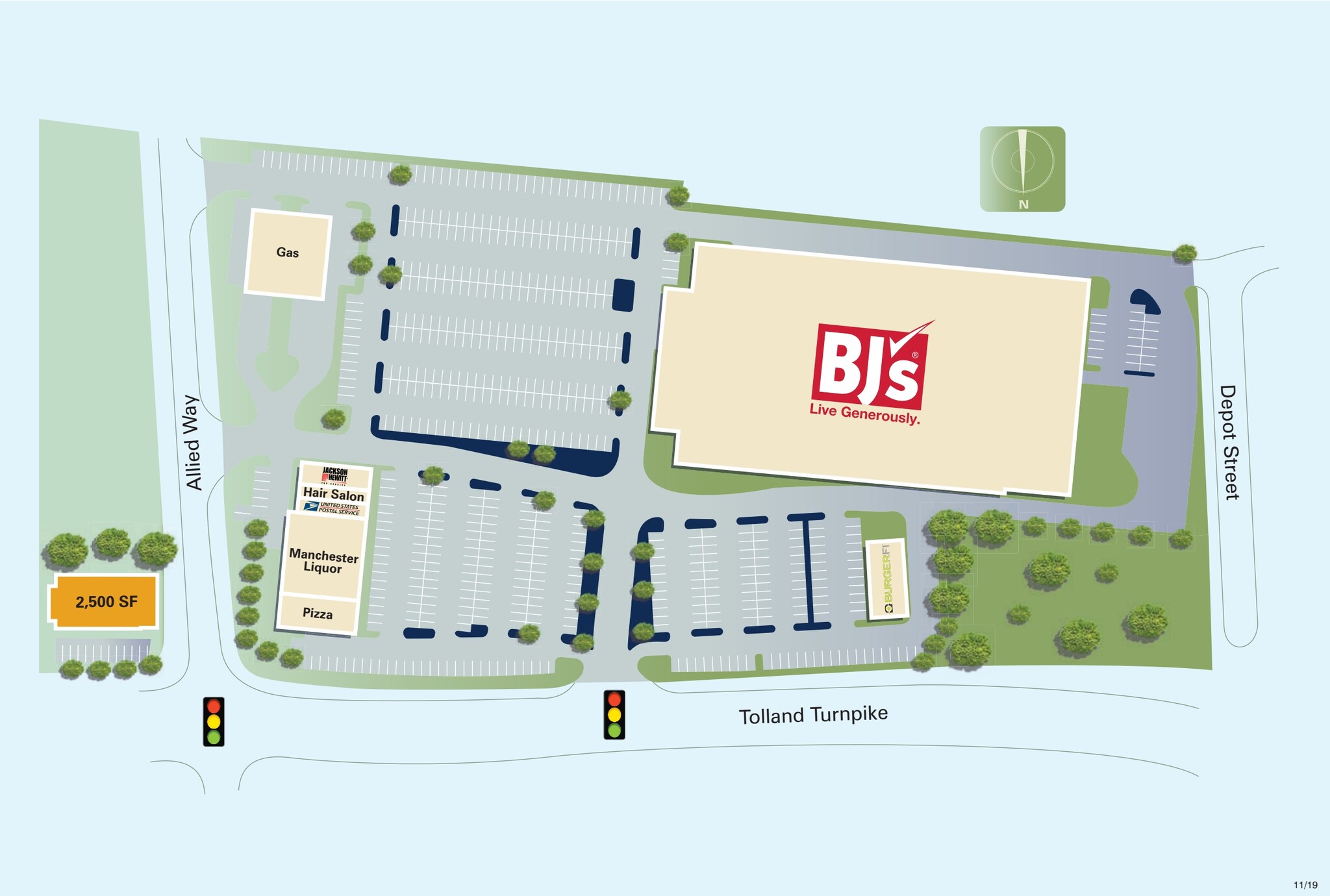 1062-1066 Tolland Tpke, Manchester, CT à louer Plan de site- Image 1 de 1