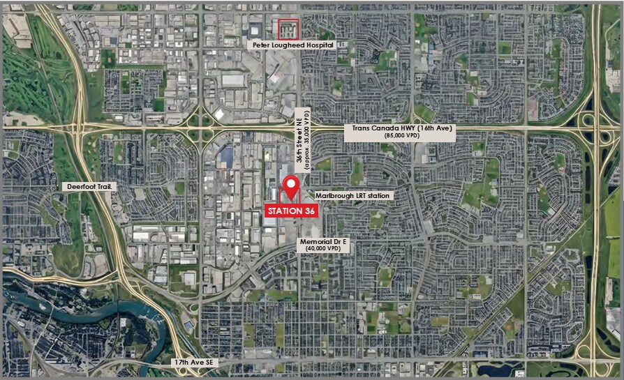 615 36th St NE, Calgary, AB à vendre - Carte - Image 3 de 3