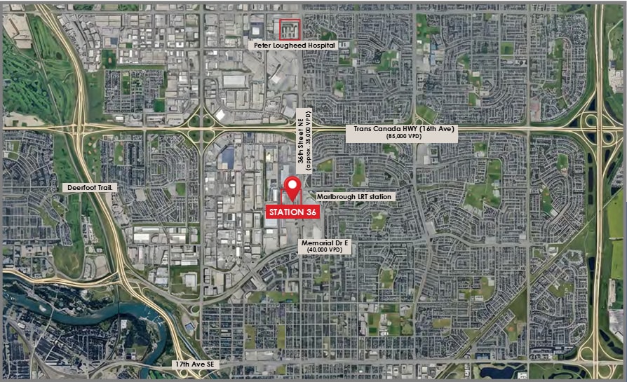 615 36th St NE, Calgary, AB for sale - Map - Image 3 of 3
