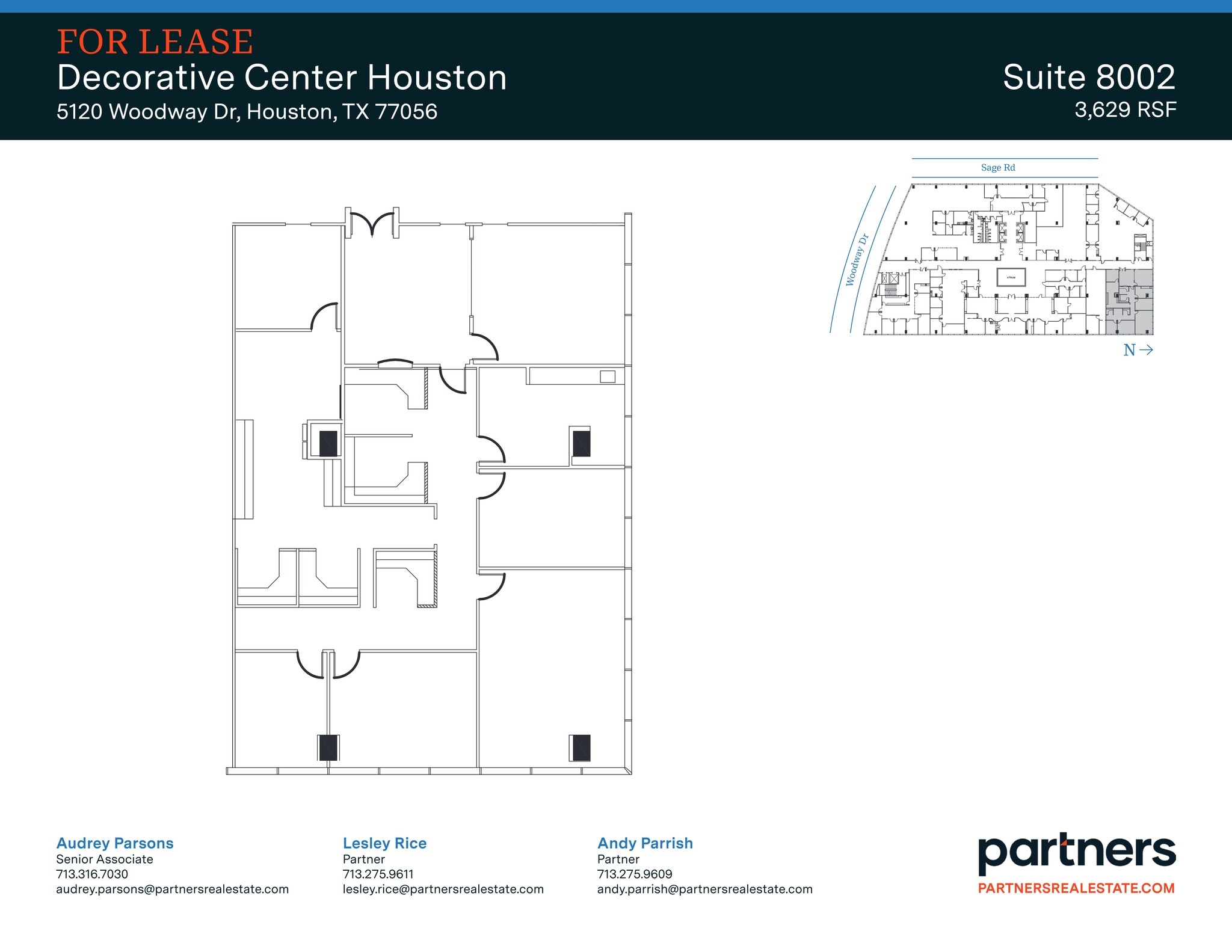 5120 Woodway Dr, Houston, TX for lease Site Plan- Image 1 of 1