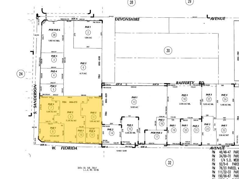 3104-3232 W Florida Ave, Hemet, CA à vendre - Plan cadastral - Image 2 de 6