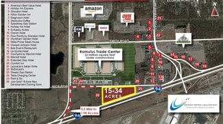 More details for 19 Acres Wick Road, Romulus, MI - Land for Sale