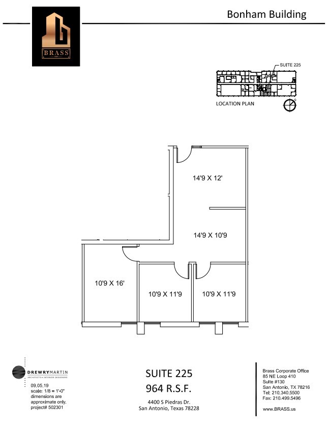 4400 S Piedras Dr, San Antonio, TX for lease Floor Plan- Image 1 of 1