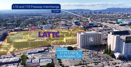 2114 S Hill St, Los Angeles, CA - Aerial  map view