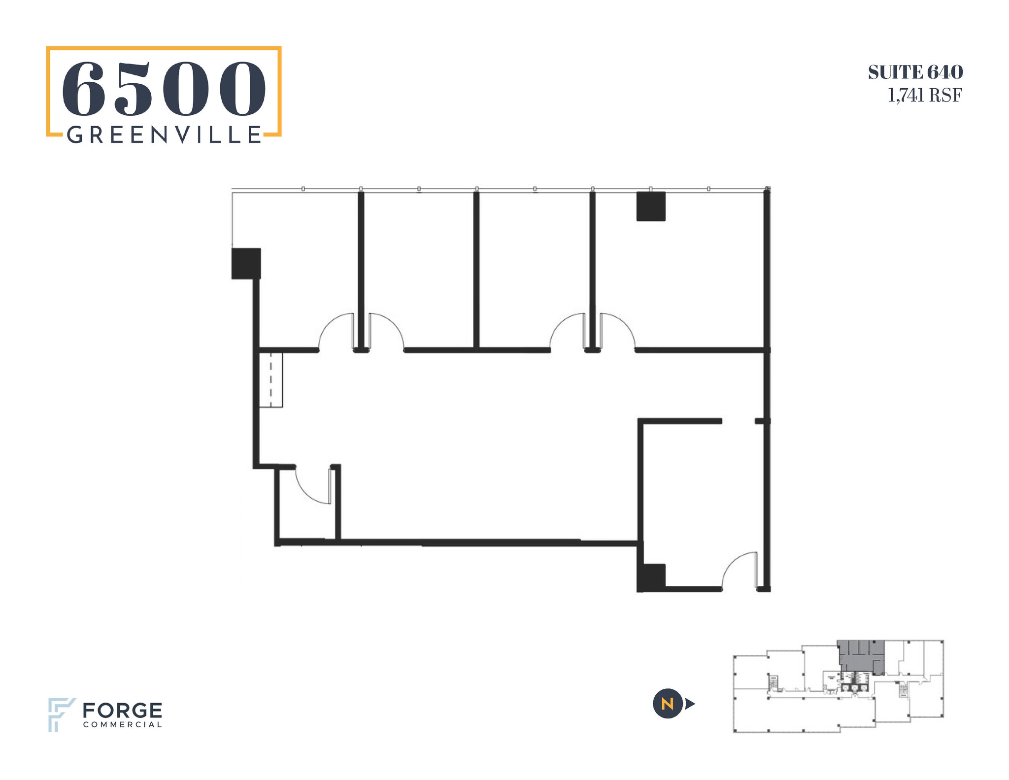 6500 Greenville Ave, Dallas, TX à louer Plan d’étage- Image 1 de 1