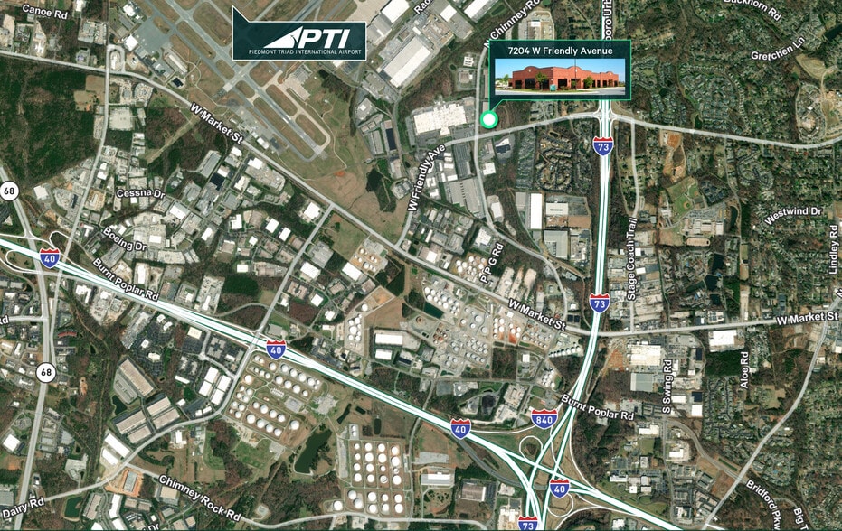 7204 W Friendly Ave, Greensboro, NC for lease - Building Photo - Image 2 of 4