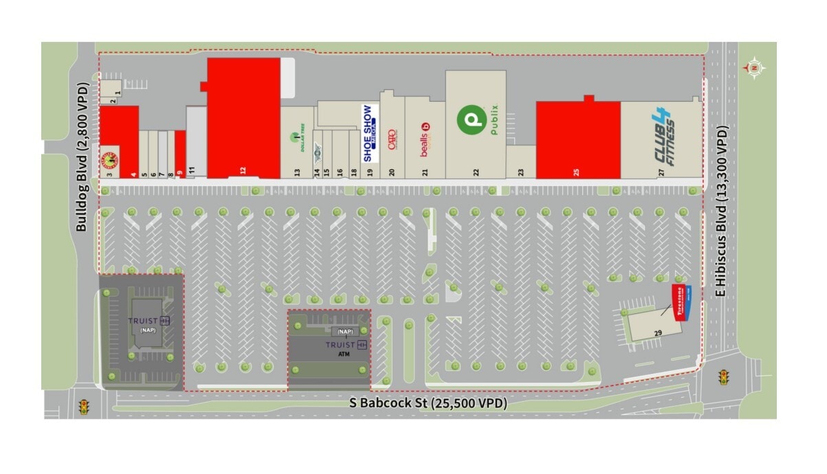 1301-1441 S Babcock St, Melbourne, FL for lease Floor Plan- Image 1 of 1