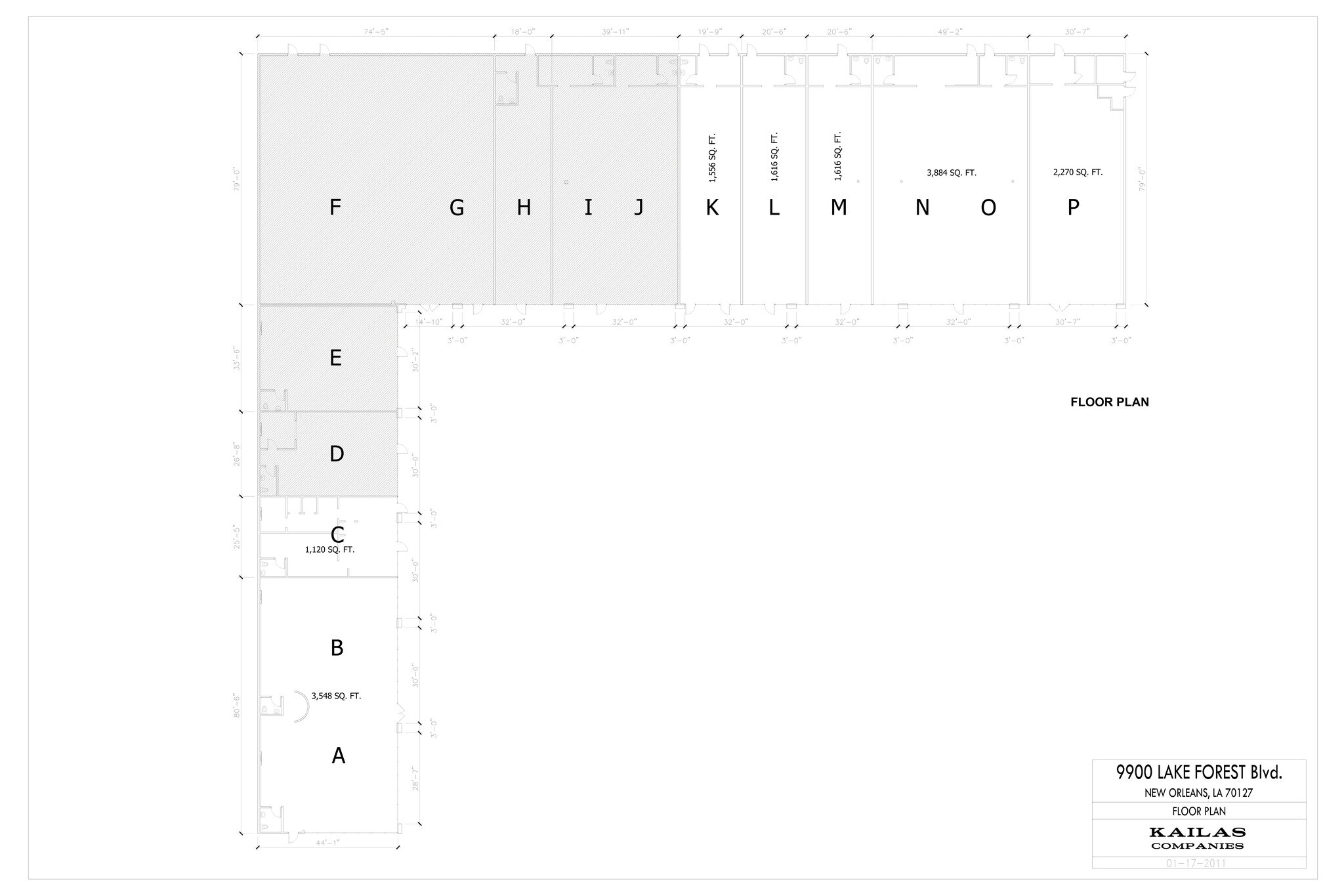 9900 Lake Forest Blvd, New Orleans, LA for lease Site Plan- Image 1 of 1