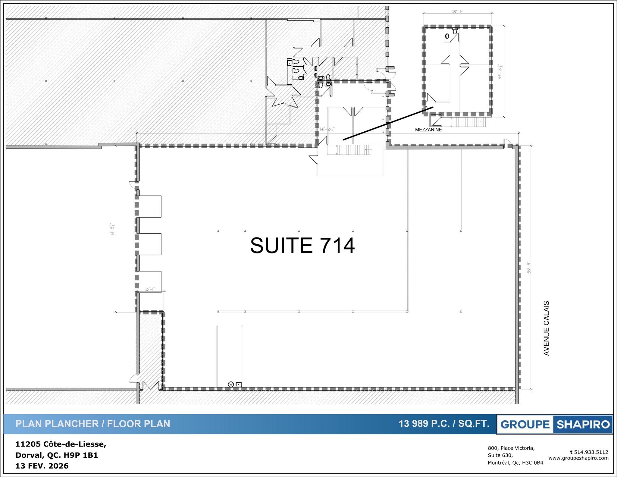 11205 Ch de la Côte-de-Liesse, Dorval, QC à louer Plan de site- Image 1 de 1