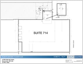 11205 Ch de la Côte-de-Liesse, Dorval, QC à louer Plan de site- Image 1 de 1