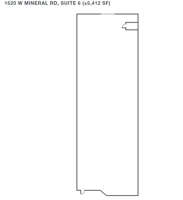 1520 W Mineral Rd, Tempe, AZ à louer Plan d’étage- Image 1 de 1