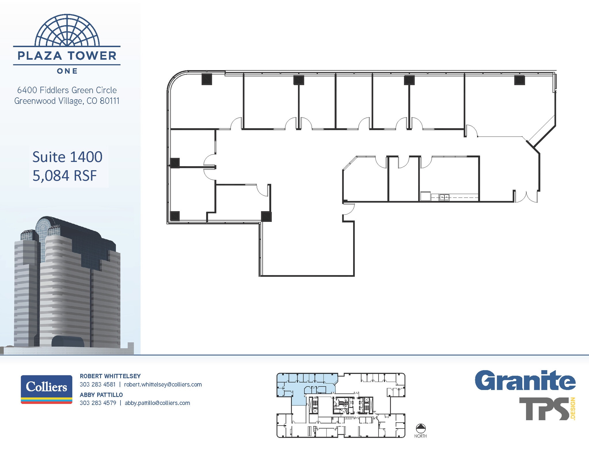 6400 S Fiddlers Green Cir, Greenwood Village, CO for lease Floor Plan- Image 1 of 1