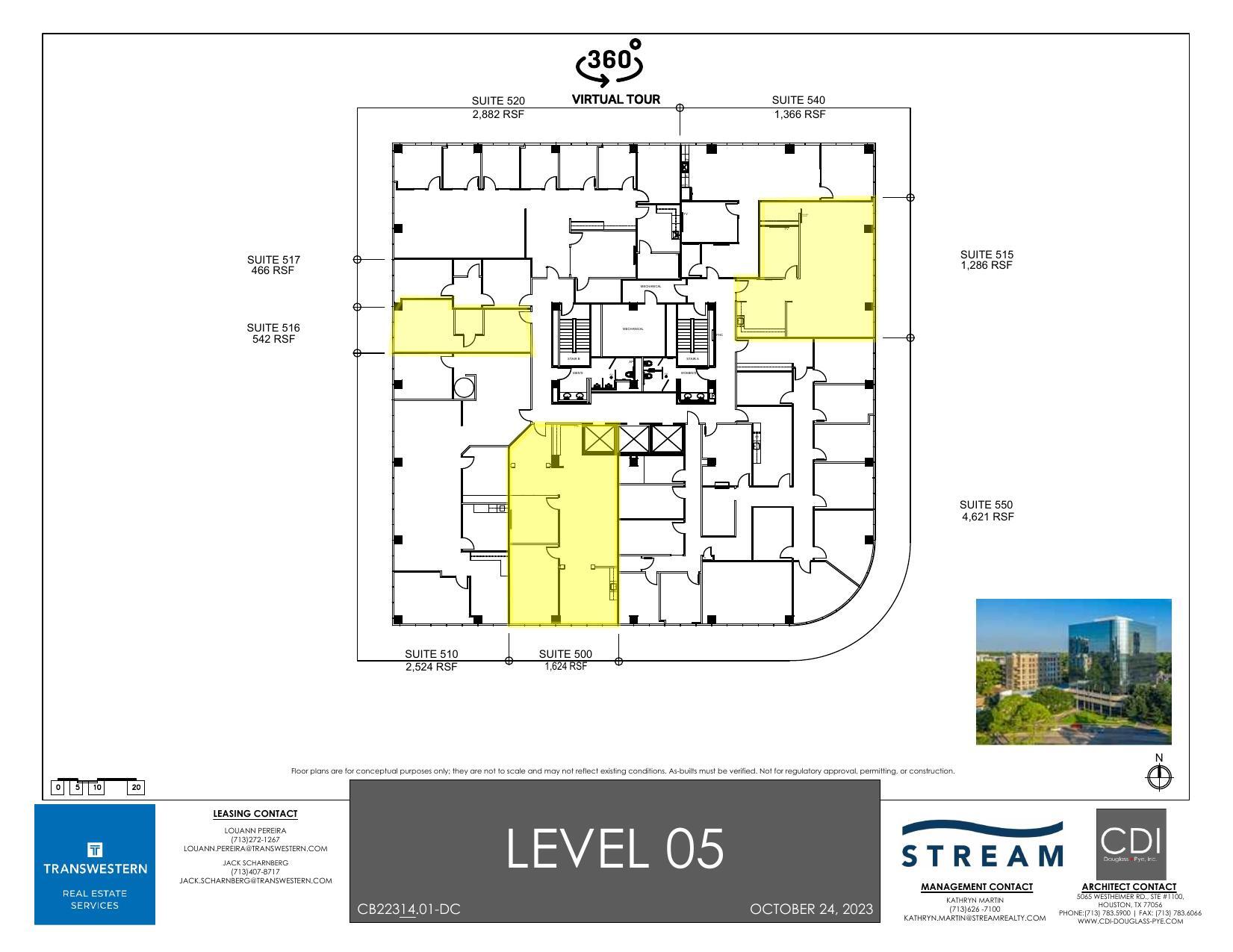 4900 Woodway Dr, Houston, TX à louer Plan d  tage- Image 1 de 1