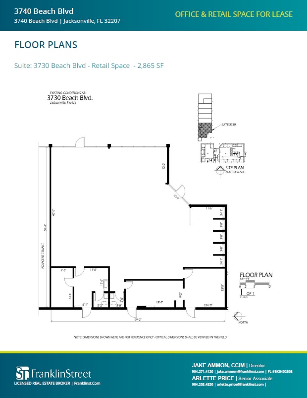 3714-3740 Beach Blvd, Jacksonville, FL for lease Interior Photo- Image 1 of 1