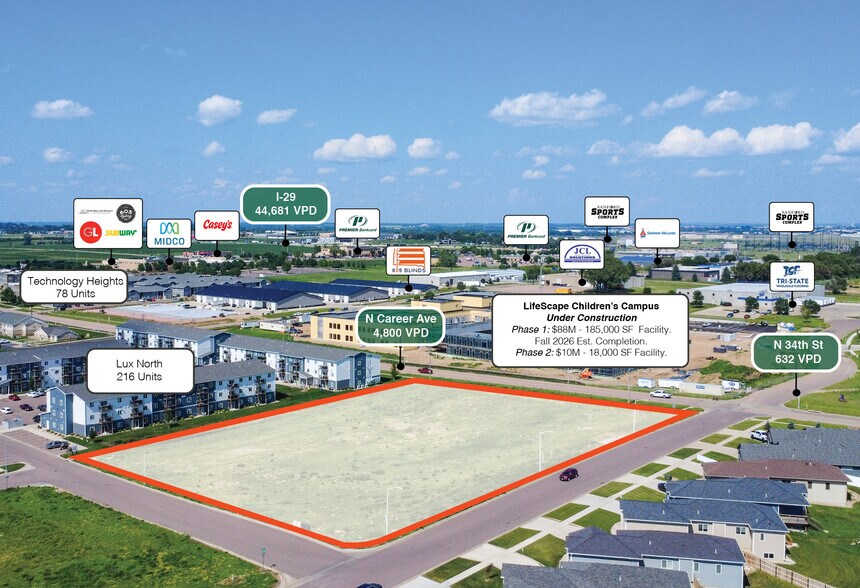 3301 N Career Ave, Sioux Falls, SD à vendre - Photo du bâtiment - Image 2 de 3