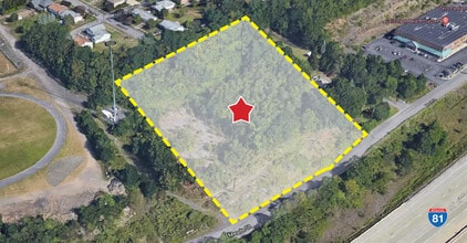 Meade St, Dunmore, PA - Aérien  Vue de la carte