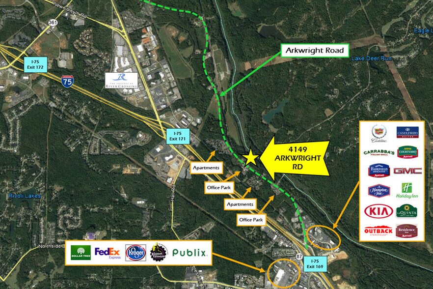 4149 Arkwright Rd, Macon-Bibb, GA à louer - Photo du bâtiment - Image 3 de 3