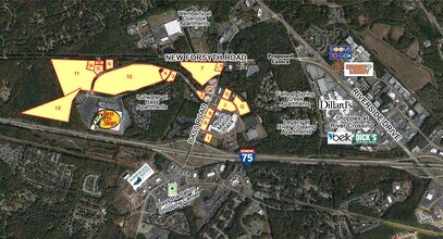 Bass, Macon-Bibb, GA - Aerial  map view - Image1