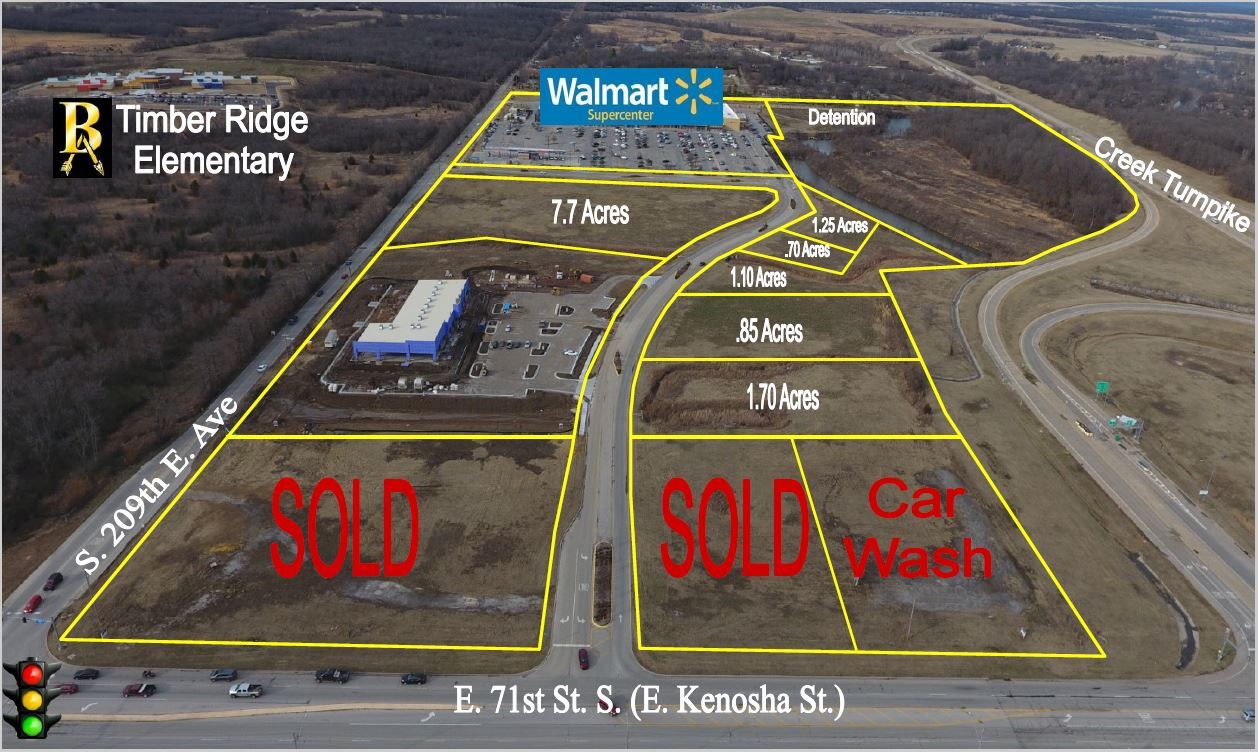 209th & 71st St, Broken Arrow, OK à vendre Aérien- Image 1 de 2