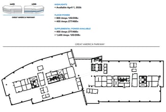 4655 Great America Pky, Santa Clara, CA for lease Floor Plan- Image 1 of 1