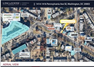 1414-1416 Pennsylvania Ave SE, Washington, DC - Aérien  Vue de la carte