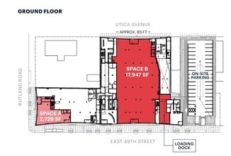 548 Utica Ave, Brooklyn, NY à louer Plan d’étage- Image 1 de 1
