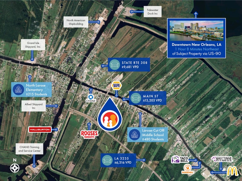 13210 West Main Street, Larose, LA à vendre - Photo du bâtiment - Image 3 de 3